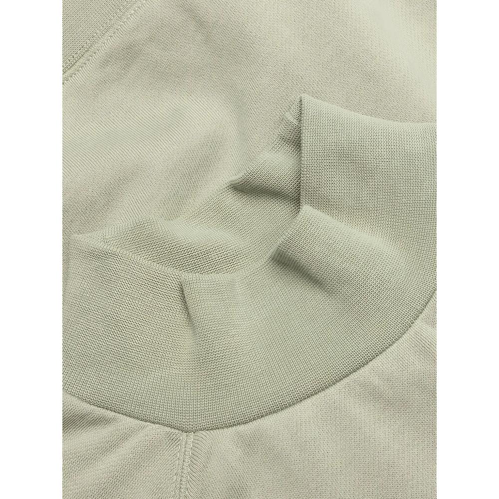 mock-neck logo-patch T-shirt 2