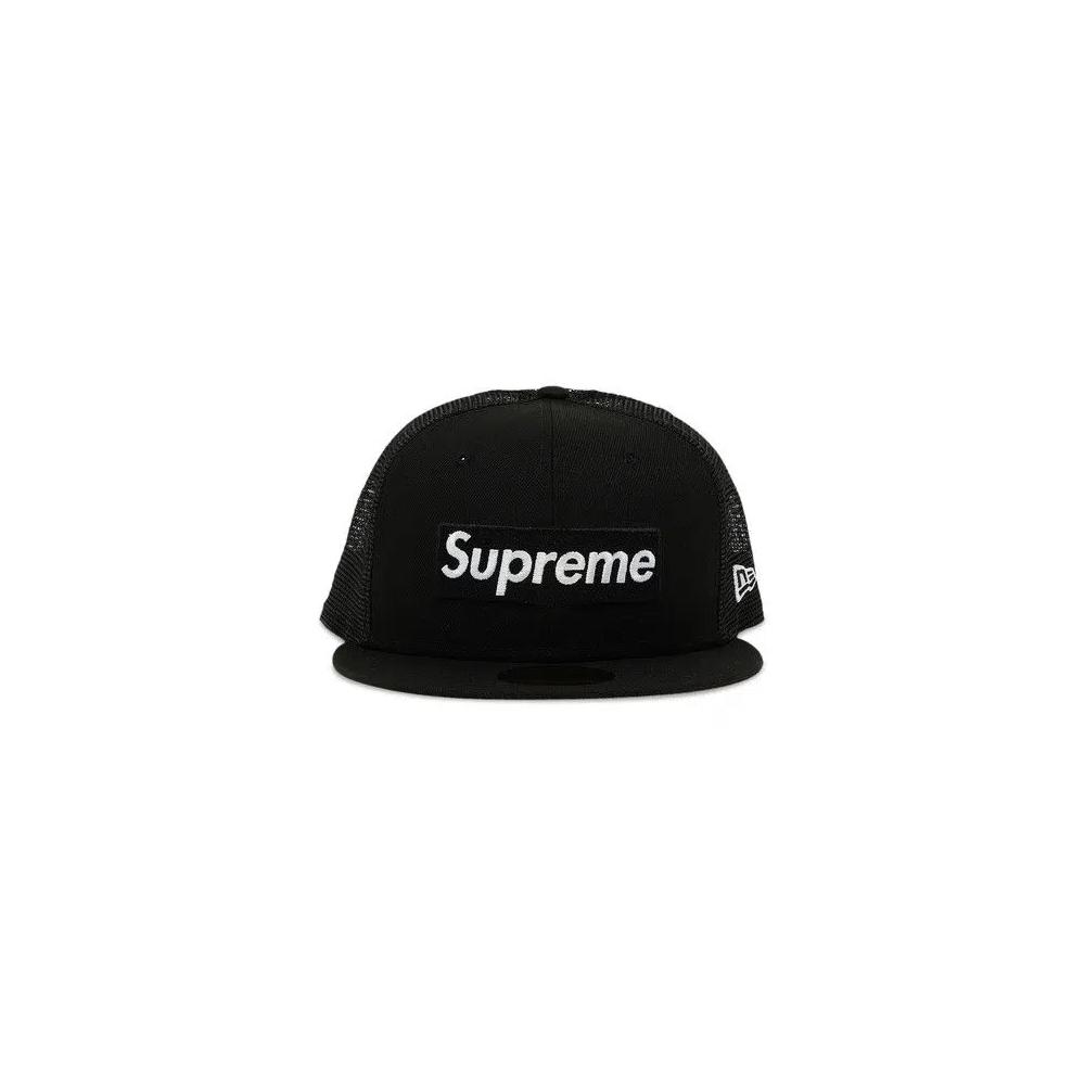 Кепки Supreme x New Era Box Logo Mesh Back 'Black' 1