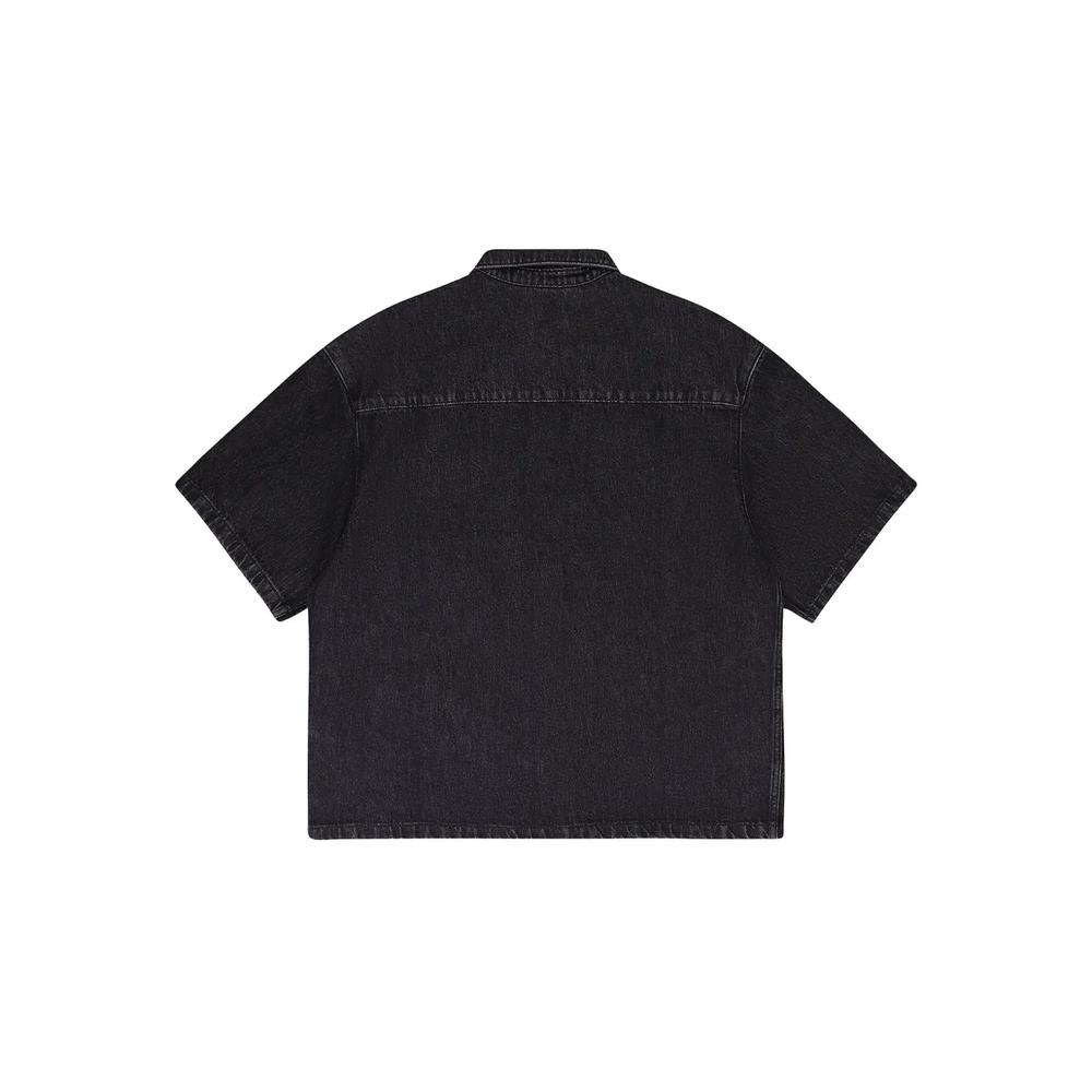 Джинсовая рубашка Black с короткими рукавами 2