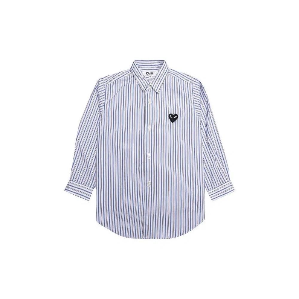 Рубашки на пуговицах Comme des Garçons PLAY Striped Shirt 'Blue/White/Black' 1