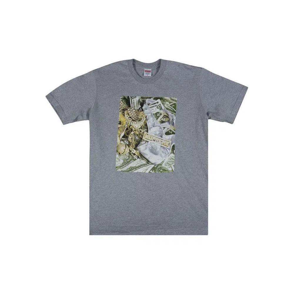 Футболки Supreme Bling Tee 'Heather Grey' 1