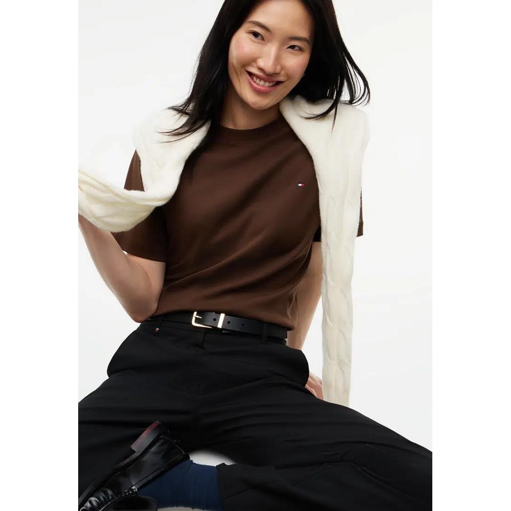 Трикотажная футболка Interlock Knit Boxy Crew Neck T-Shirt - Tommy Mainline 3