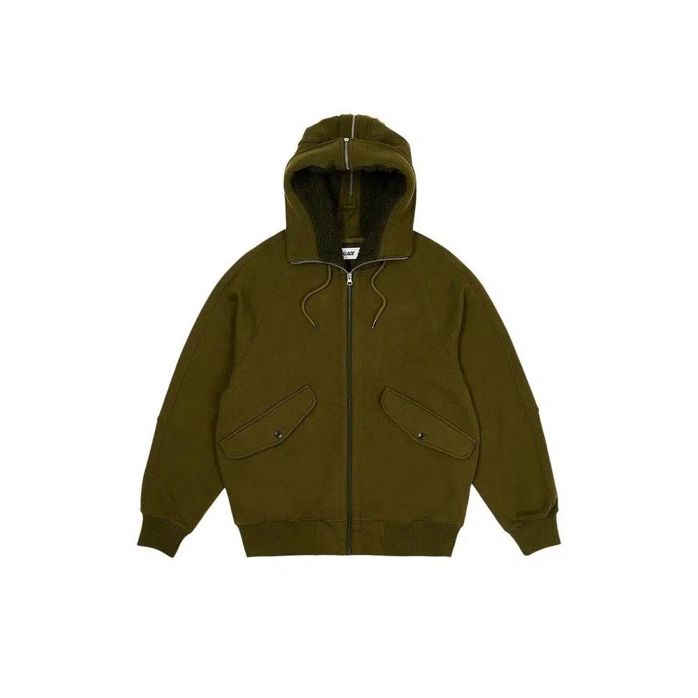 Бомберы Palace Split Hood Bomber Sweat 'Оливковый' 1