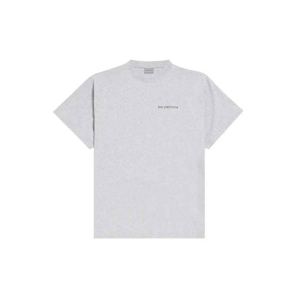 Футболки Balenciaga Oversized T-Shirt "Light Heather Grey" 1