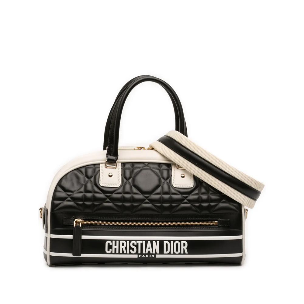 Сумка-сэтчел Cannage Dior Vibe Zip Bowling Bag среднего размера (2021 год) 1