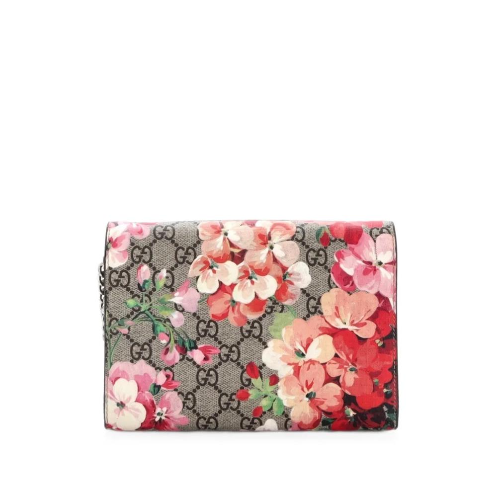 Маленькая сумка через плечо Dionysus Chain Wallet Blooms Print GG Coated Canvas 2
