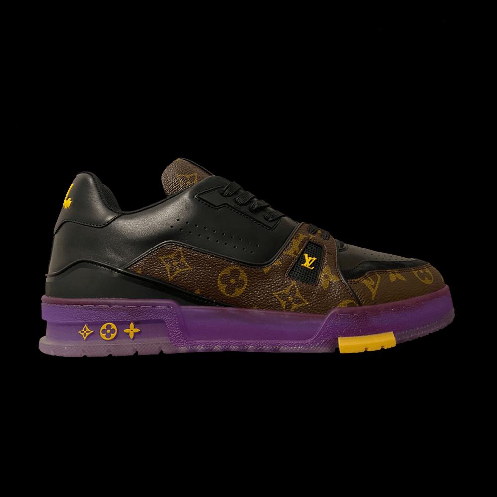 Кроссовки Louis Vuitton Trainer 'Monogram - Yellow Purple' 1