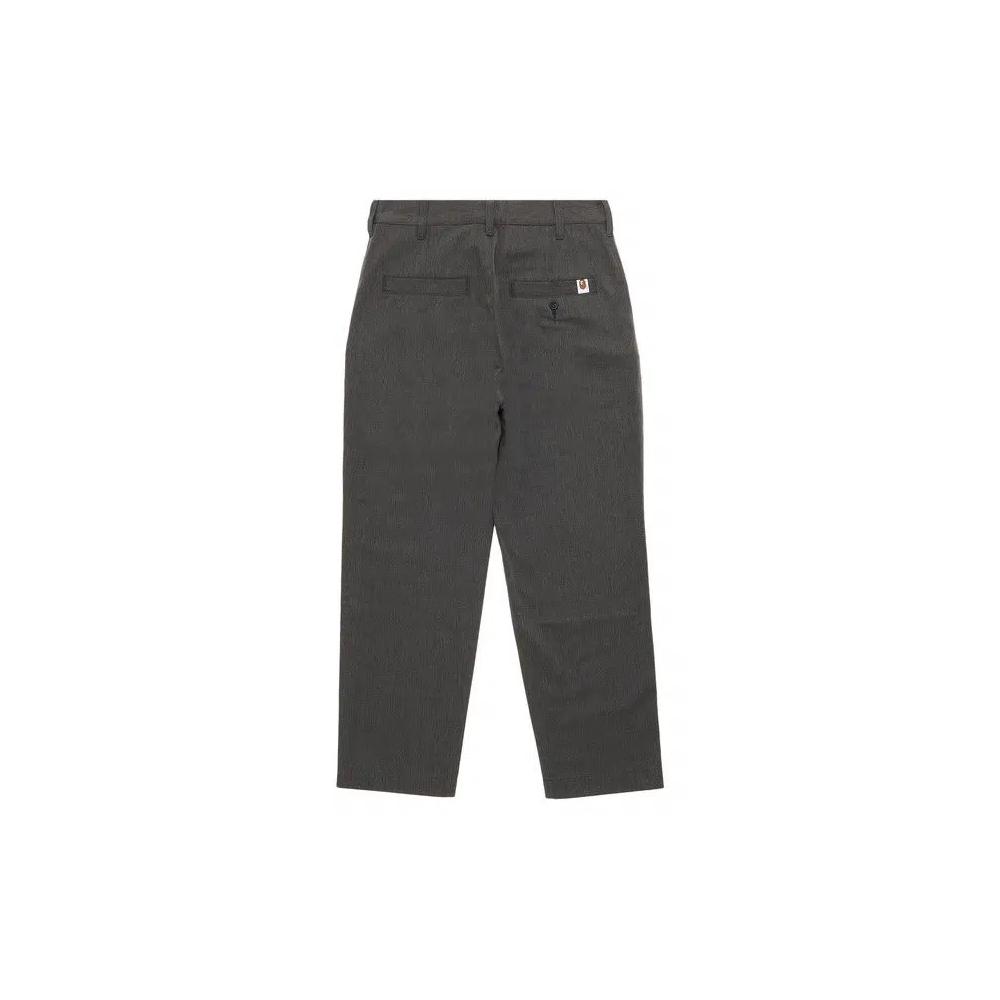 GOOT Эксклюзивные брюки BAPE Chino Melange Charcoal 2
