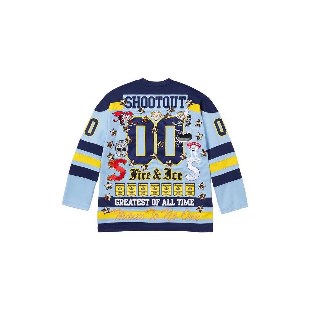 Топы Supreme Fire & Ice Hockey Jersey 'Light Blue' 2