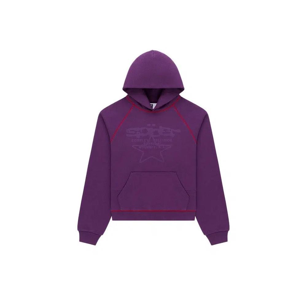 Худи Sp5der Splat Collision Hoodie 'Purple' 1