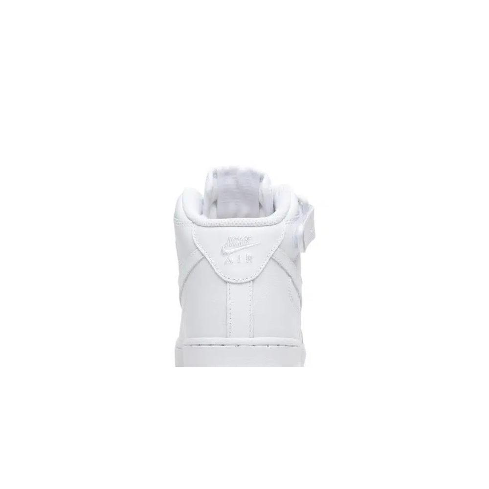 Кроссовки Nike Wmns Air Force 1 Mid 07 Leather «Triple White» 7