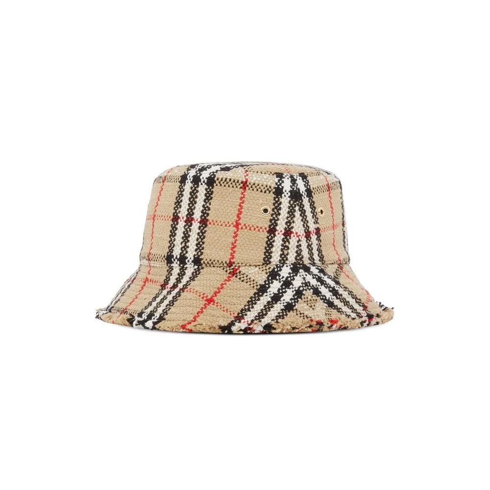 Панама из ткани букле в клетку Vintage Check 2