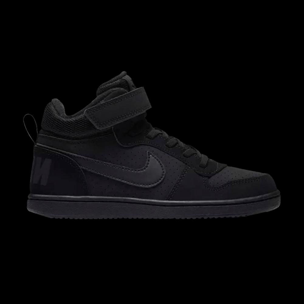 Кроссовки Nike Court Borough Mid PS 'Triple Black' 1