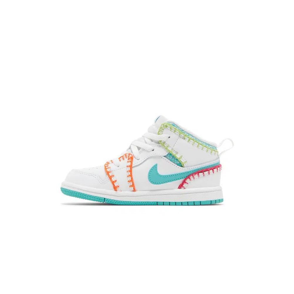 Баскетбольные кеды Air Jordan 1 Mid SE TD 'Multi Knit' 3