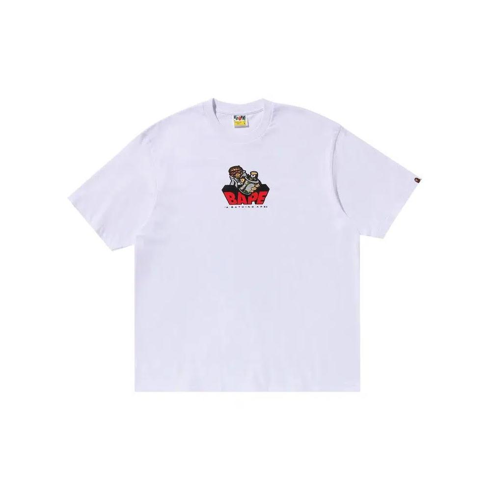 Футболки BAPE Graffiti Bape Logo Relaxed Fit Tee 'White' 1