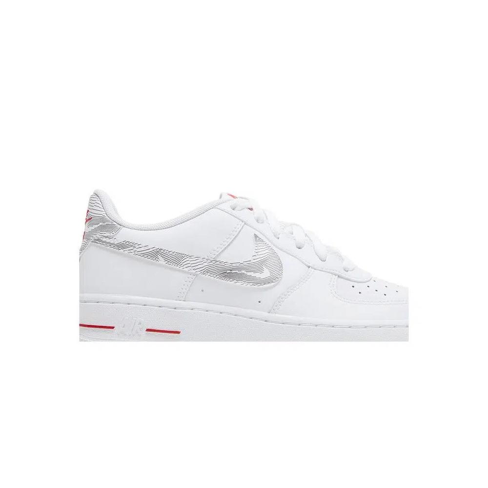 Кроссовки Nike Air Force 1 Low GS 'White University Red' 2
