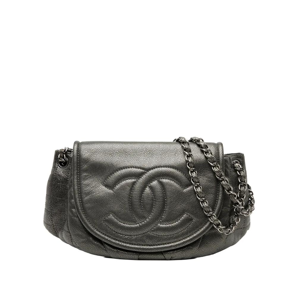 Большая сумка на плечо Metallic Caviar Half Moon Flap (2010-2011 годы) 1