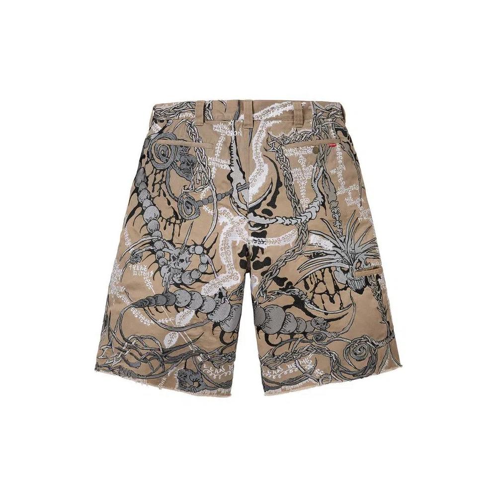 Шорты Supreme Wombat Embroidered Work Short 'Tan' 2