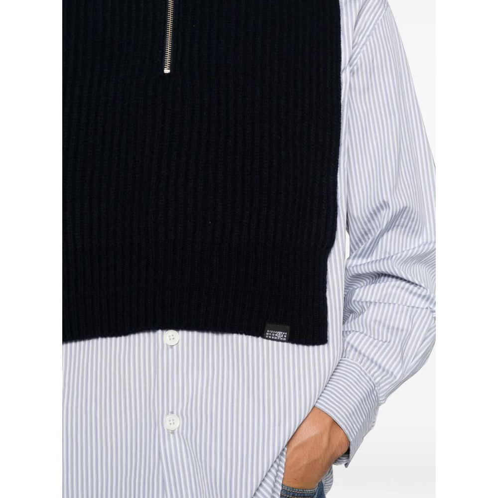ribbed-knit half-zip sweater 5