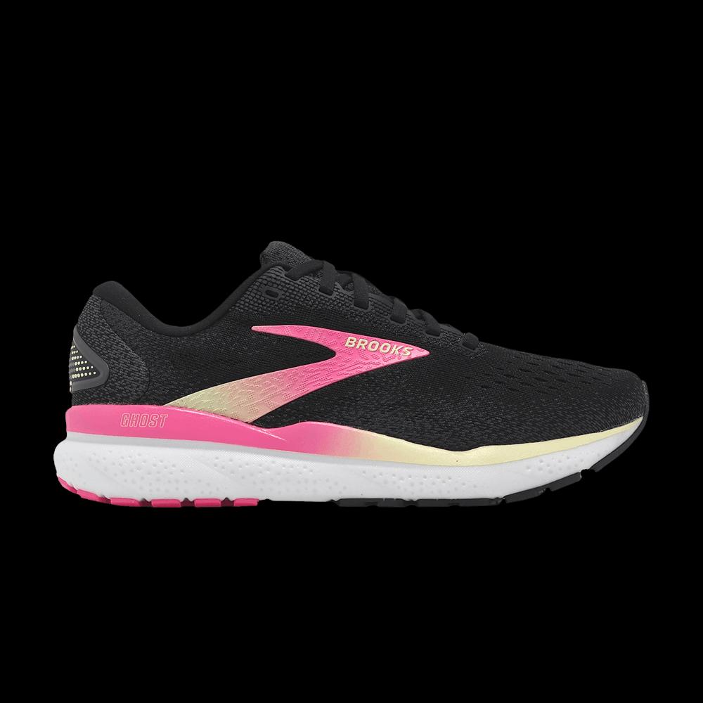 Кроссовки Brooks Wmns Ghost 16 'Black Pink Yellow' 1