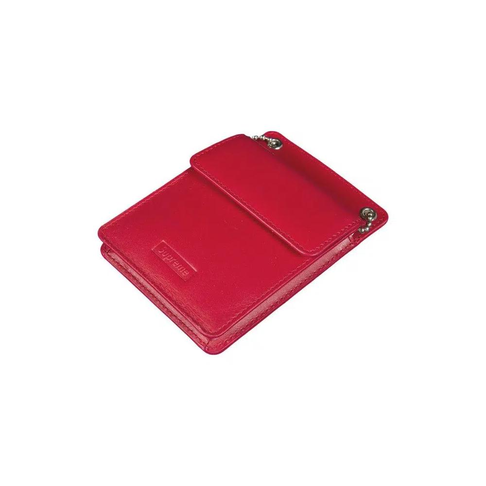 Кошельки Supreme Leather ID Holder and Wallet 'Red' 1