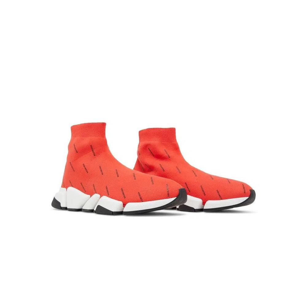 Кроссовки Balenciaga Speed 2.0 Sneaker «All Over Logo — Intense Red» 8