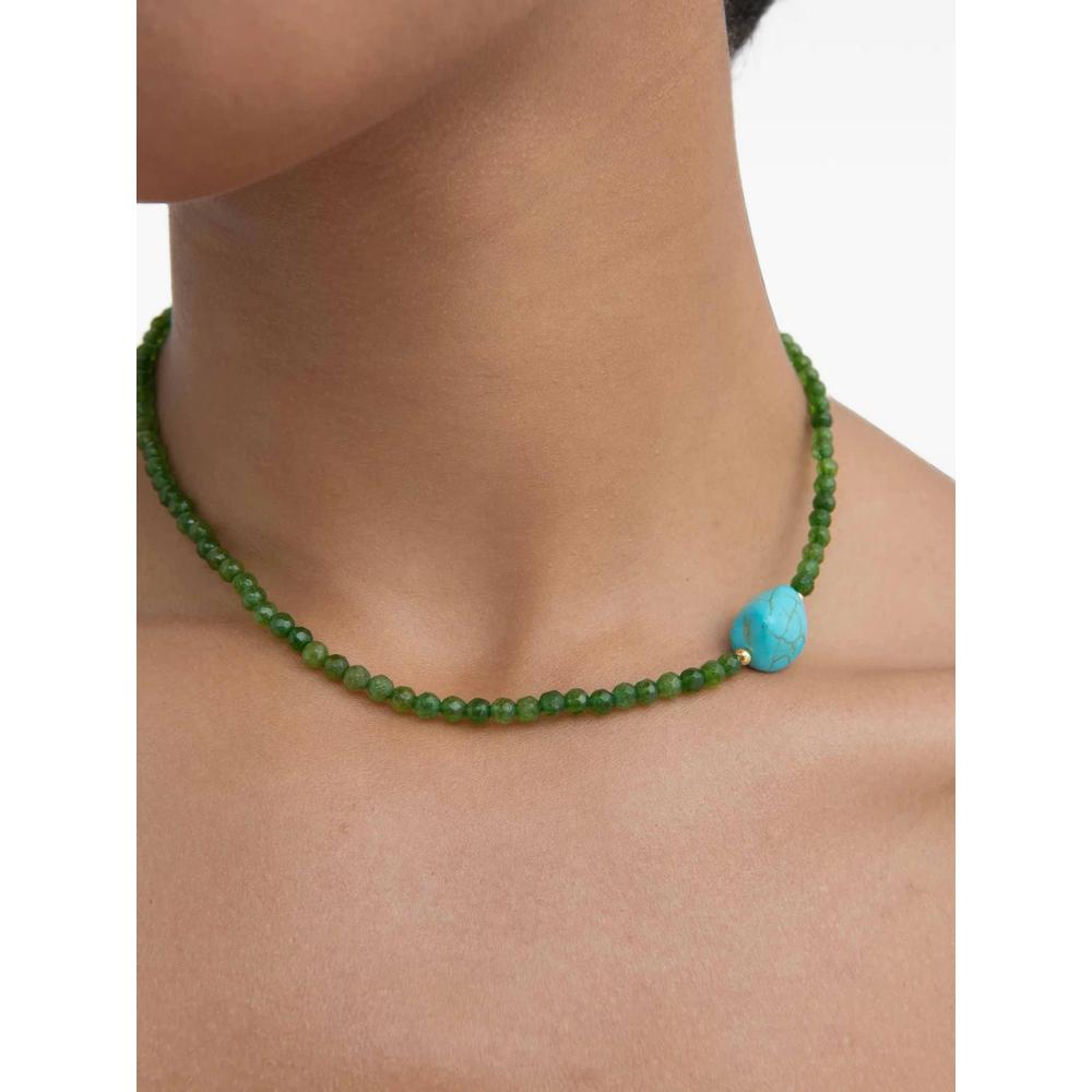 Felice jade turquoise beaded necklace 2