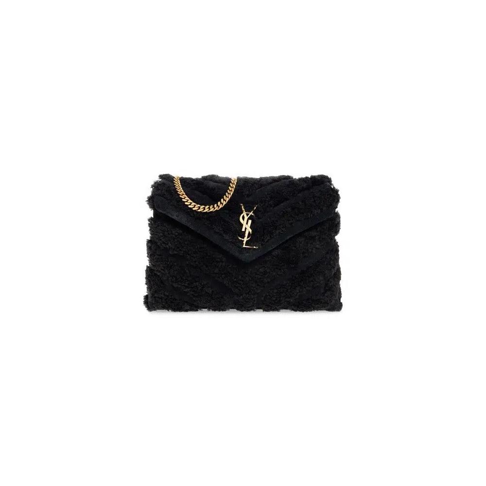 Сумки через плечо Saint Laurent Medium Loulou Shoulder Bag 'Черный' 1