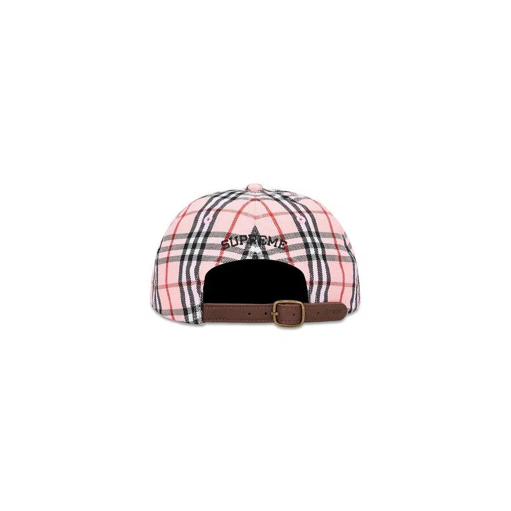 Кепки Supreme x Burberry Denim 6-Panel «Розовый» 2