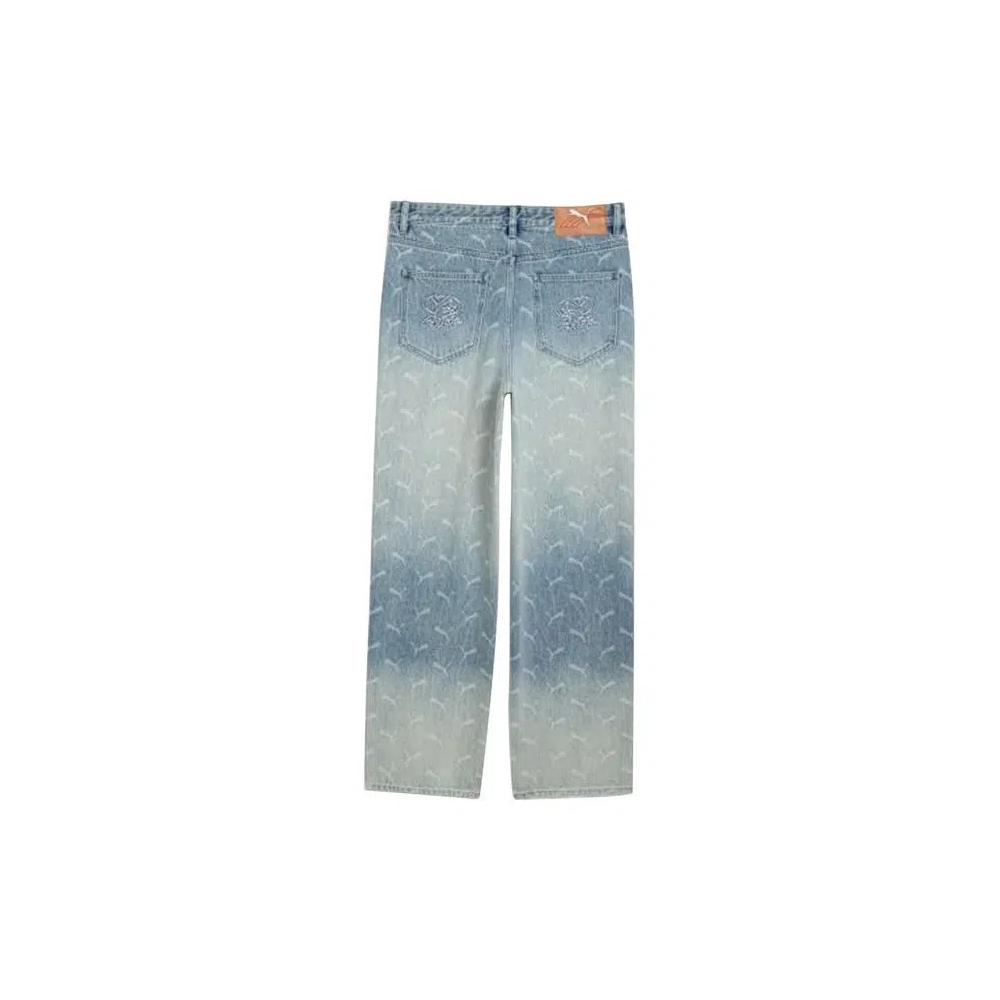 Штаны Puma x A$AP ROCKY Laser Monogram Denim 'Faded Denim/Aop' 2