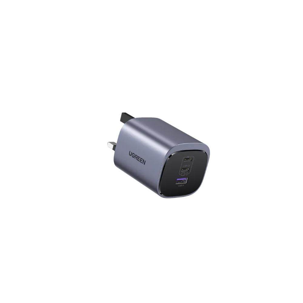 UGreen Nexode 65W 3-портовый 1A-2C PD GaN быстрый зарядный блок 1