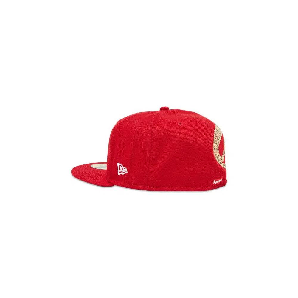 Бейсболки Supreme Jesus Piece S Logo New Era 'Red' 3