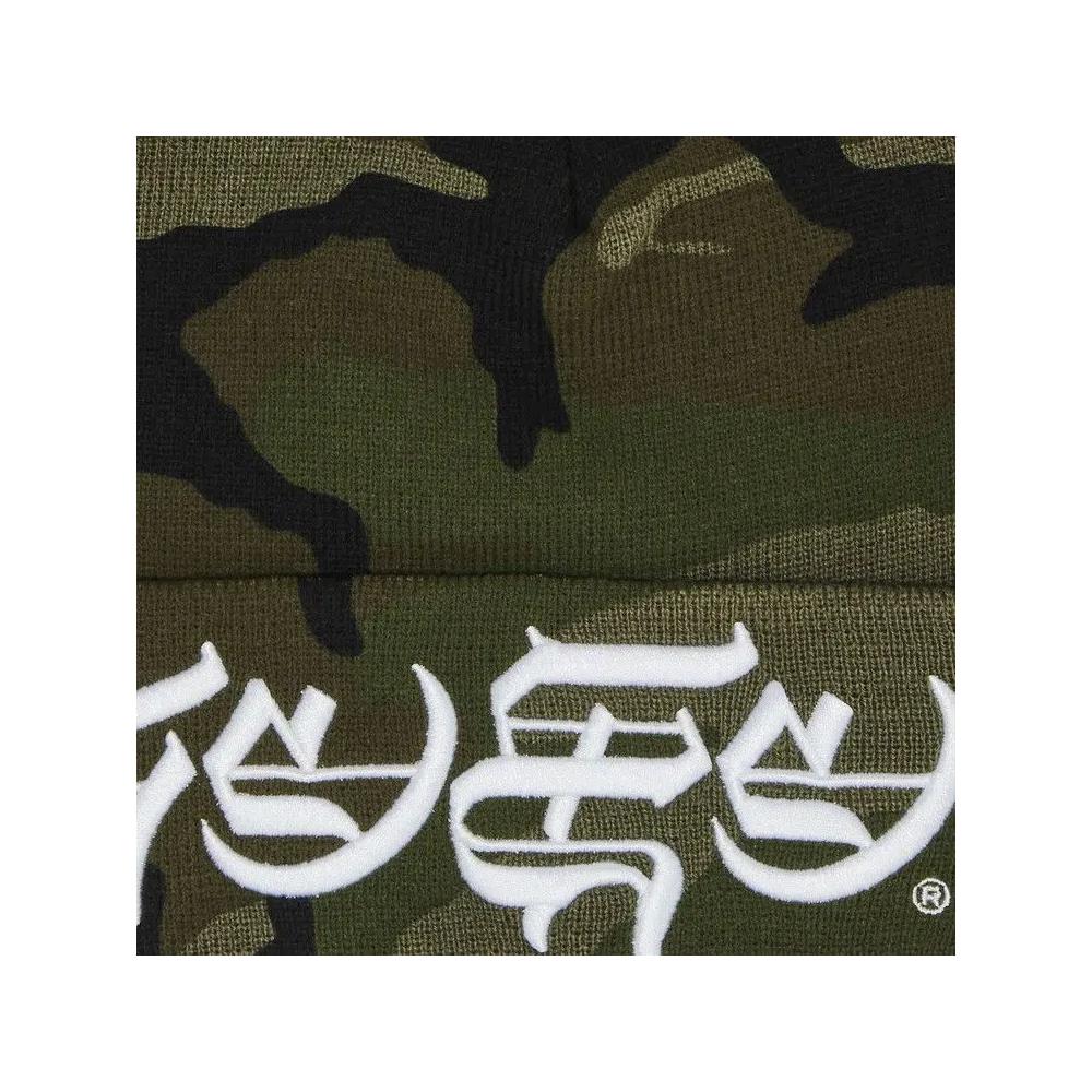 Шапка-бини Supreme New Era Blackletter Beanie 'Камуфляж Вудленд' 3