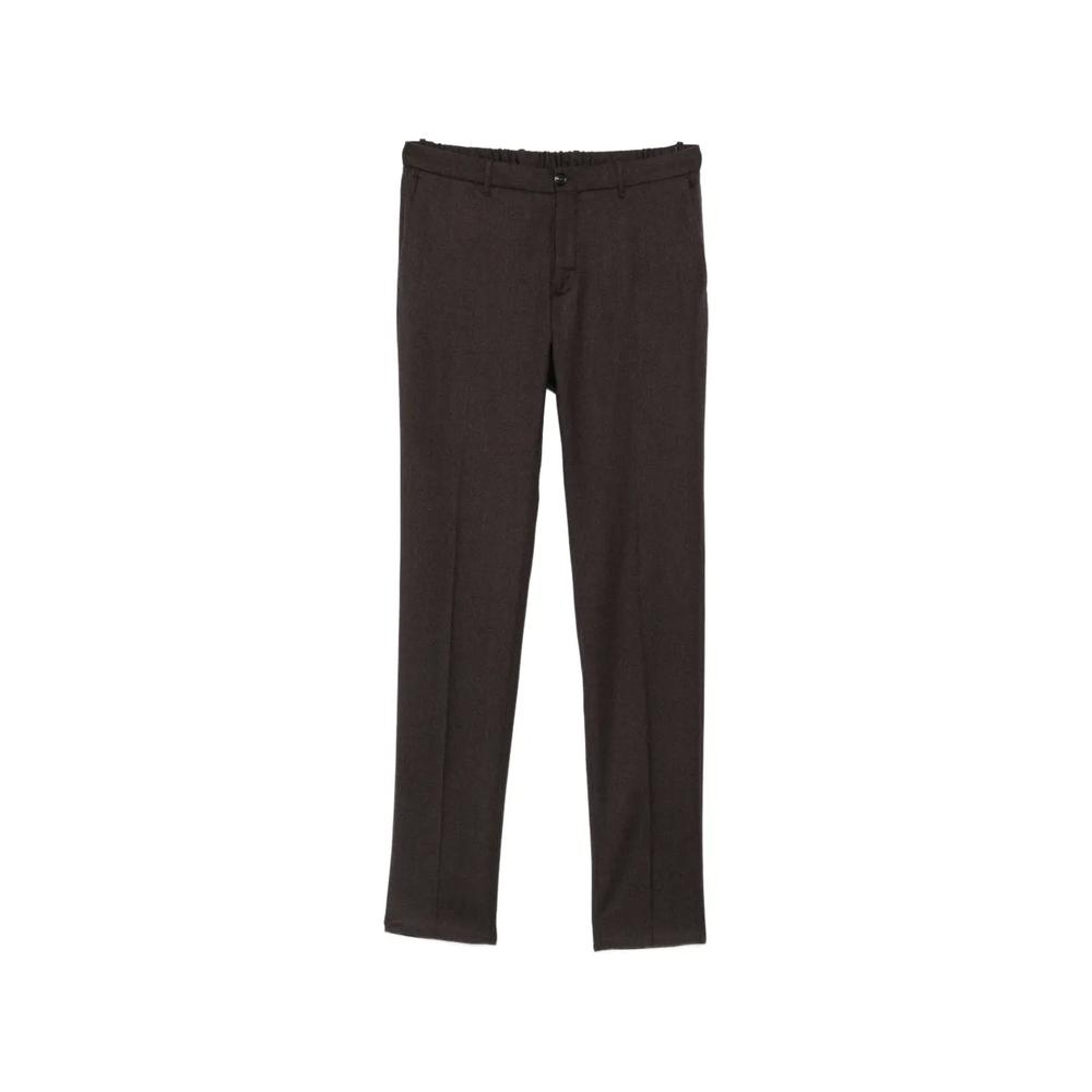 elasticated-waistband trousers 1