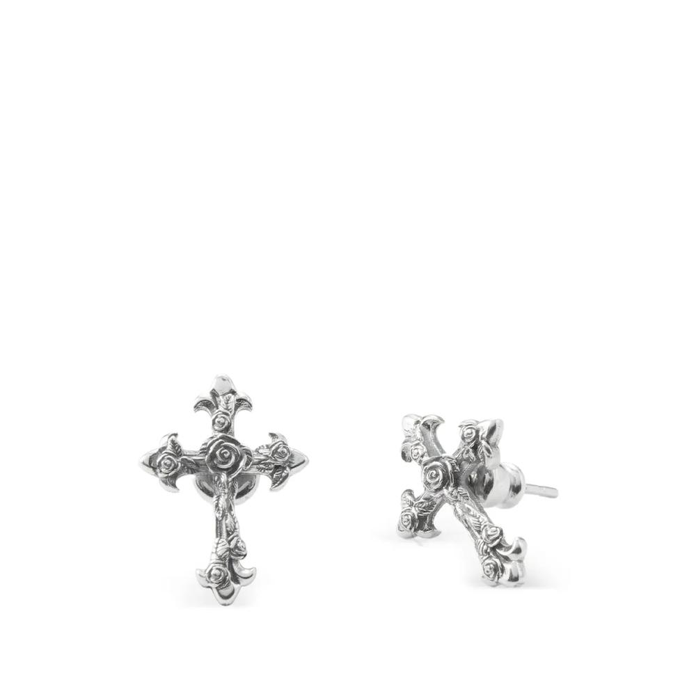 Серьги-гвоздики Rose Cross 1