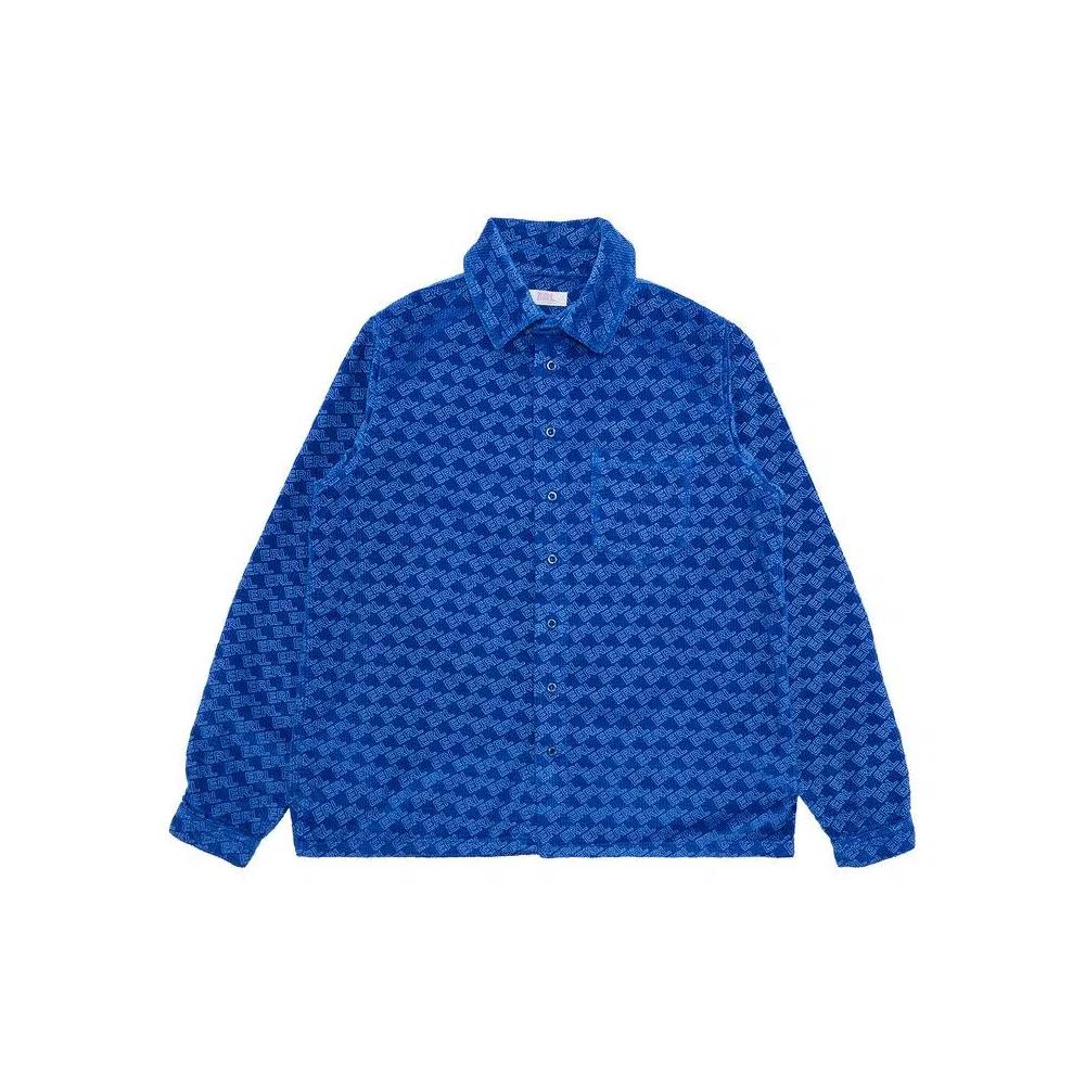 Рубашки на пуговицах ERL Corduroy Embossed Shirt 'Blue' 1