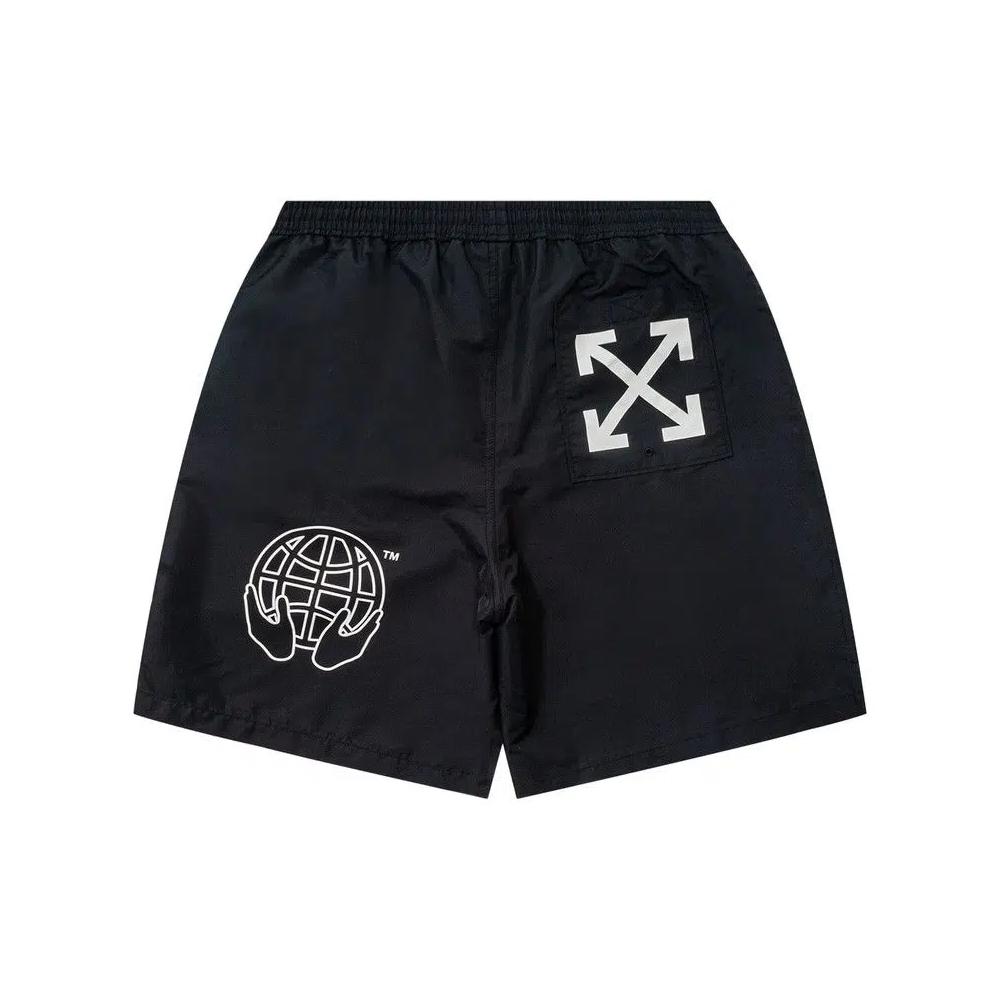 Плавки Off-White Exact Opposite Swimshorts 'Black White' 2