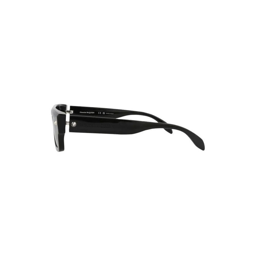 Очки Alexander McQueen Square-Frame Recycled Acetate Sunglasses 'Black Grey' 3