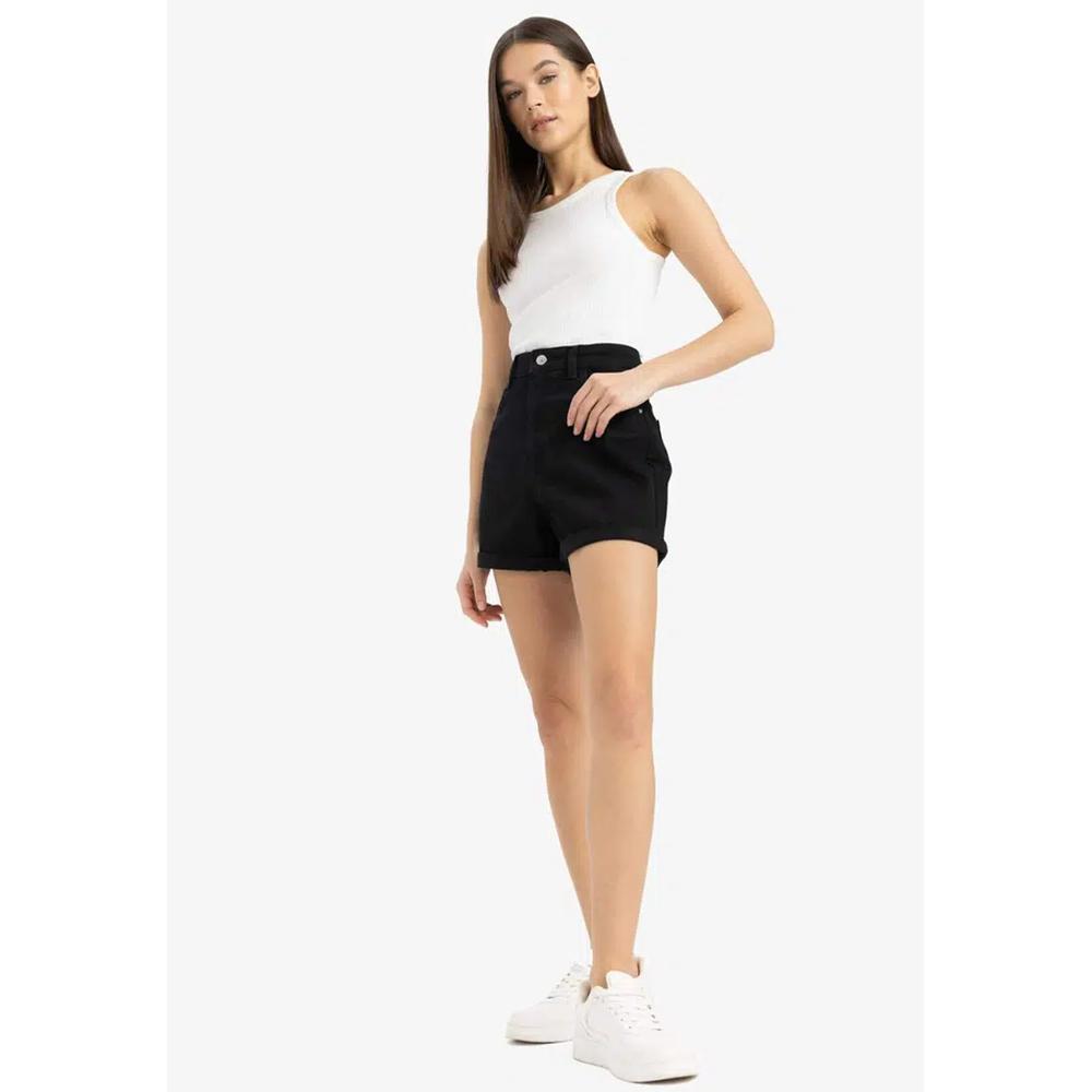 Джинсовые шорты с высокой талией, фасон Mom Fit 6