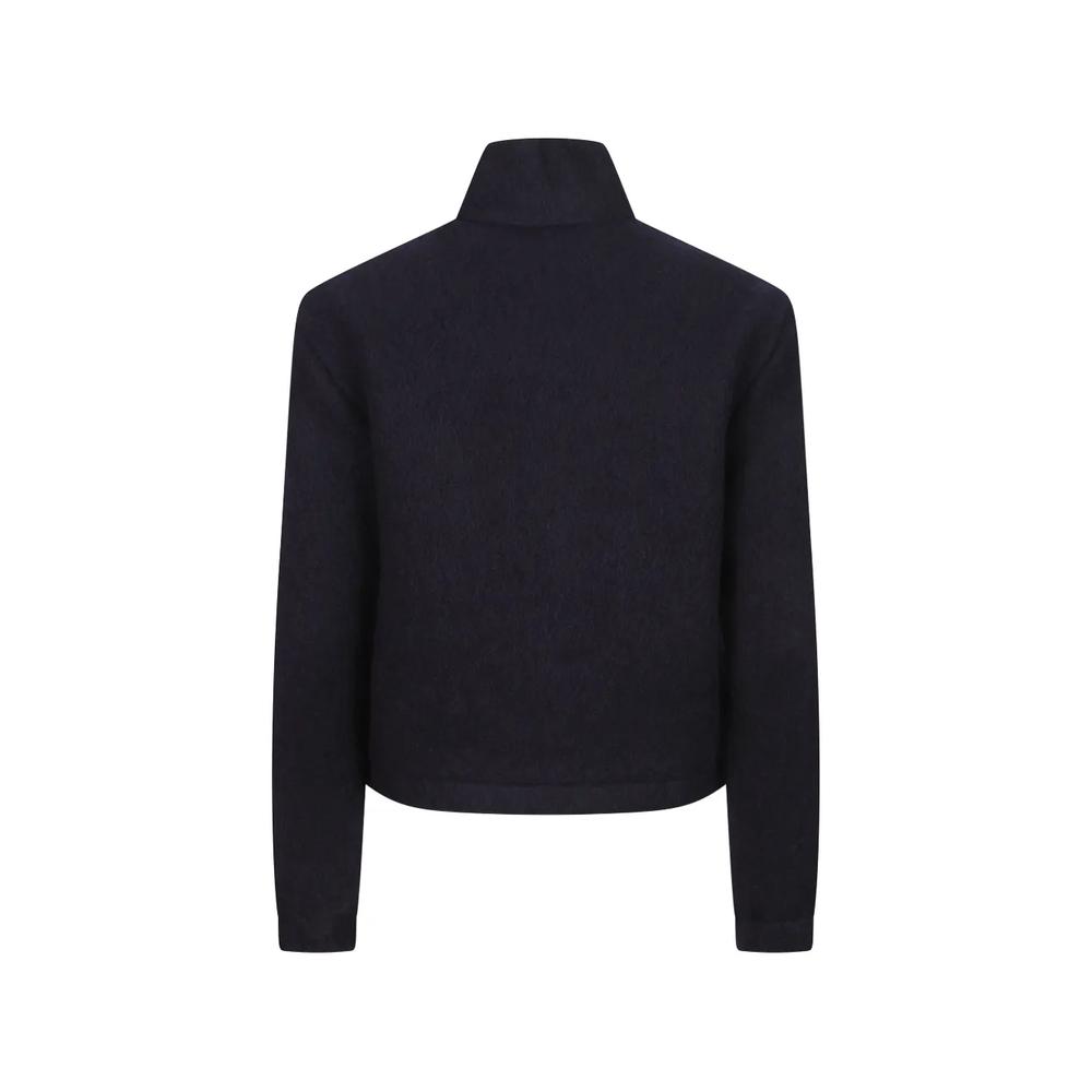 Свитер на молнии с высоким воротником 2