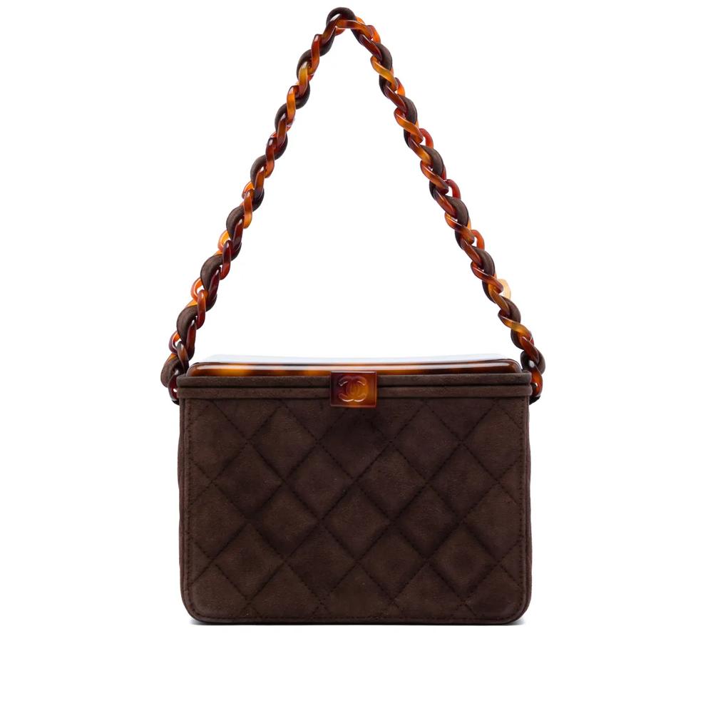 Сумка на плечо CC Quilted Suede Box Vanity Bag (1996-1997 годы) 1