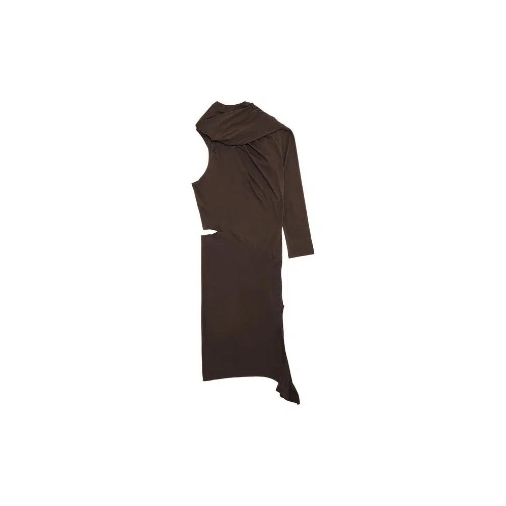 Платья миди Courrèges Off Shoulder Dress 'Chocolate' 2