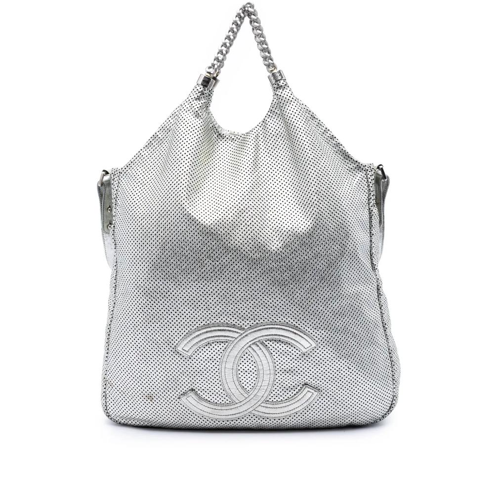 Большая сумка-сэтчел Metallic Glazed Calfskin Perforated Rodeo Drive (2008-2009 годы) 1