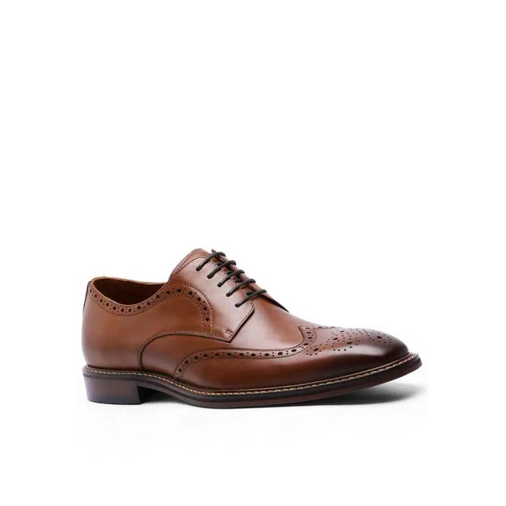 Дерби из винтажной кожи с мыском Wing Tip DS6737 1