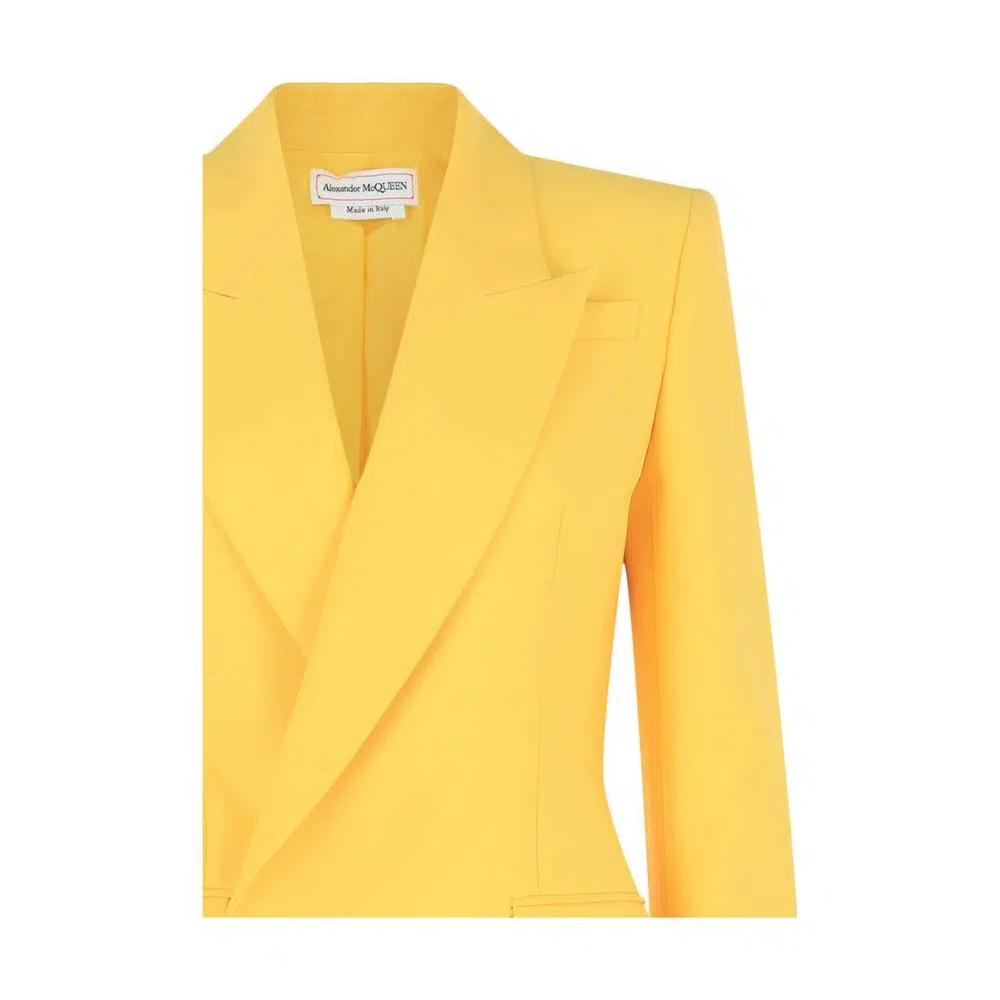Блейзеры Alexander McQueen Tailored Double-Breasted Blazer 'Ярко-желтый' 3