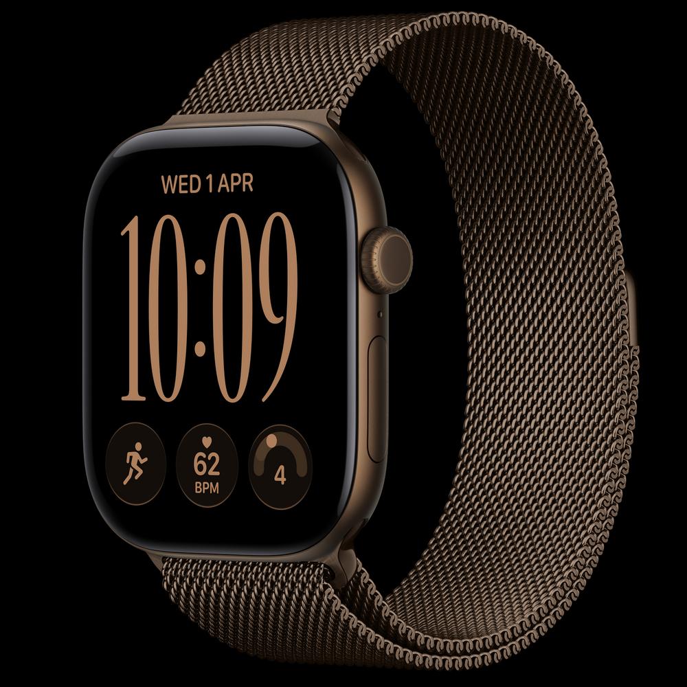 Apple Watch Series 12 46 мм, GPS, алюминий, Dark Bronze, ремешок Dark Bronze Milanese Loop 1
