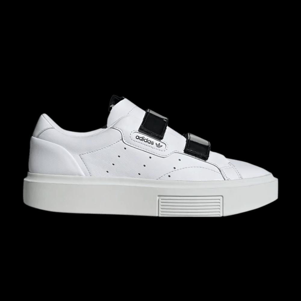 Кроссовки Adidas Wmns Sleek Super «White Black» 1