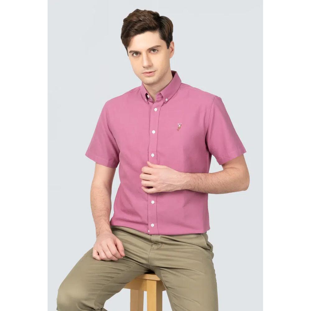 Polo Haus — Мужская хлопковая смесовая рубашка с длинным рукавом Signature Fit MBSSVB008 5
