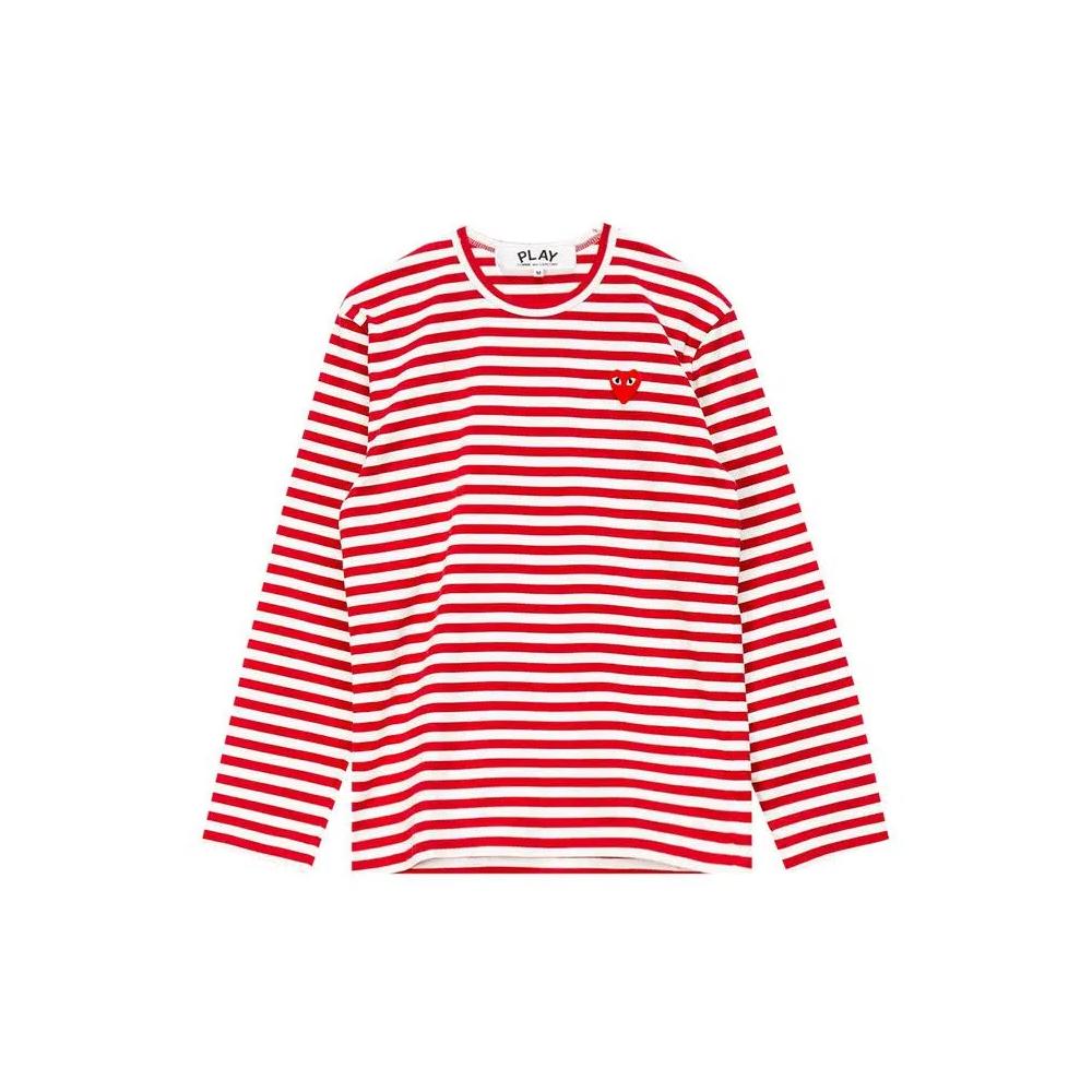 Футболки Comme des Garçons PLAY Striped T-Shirt 'Red/White' 1