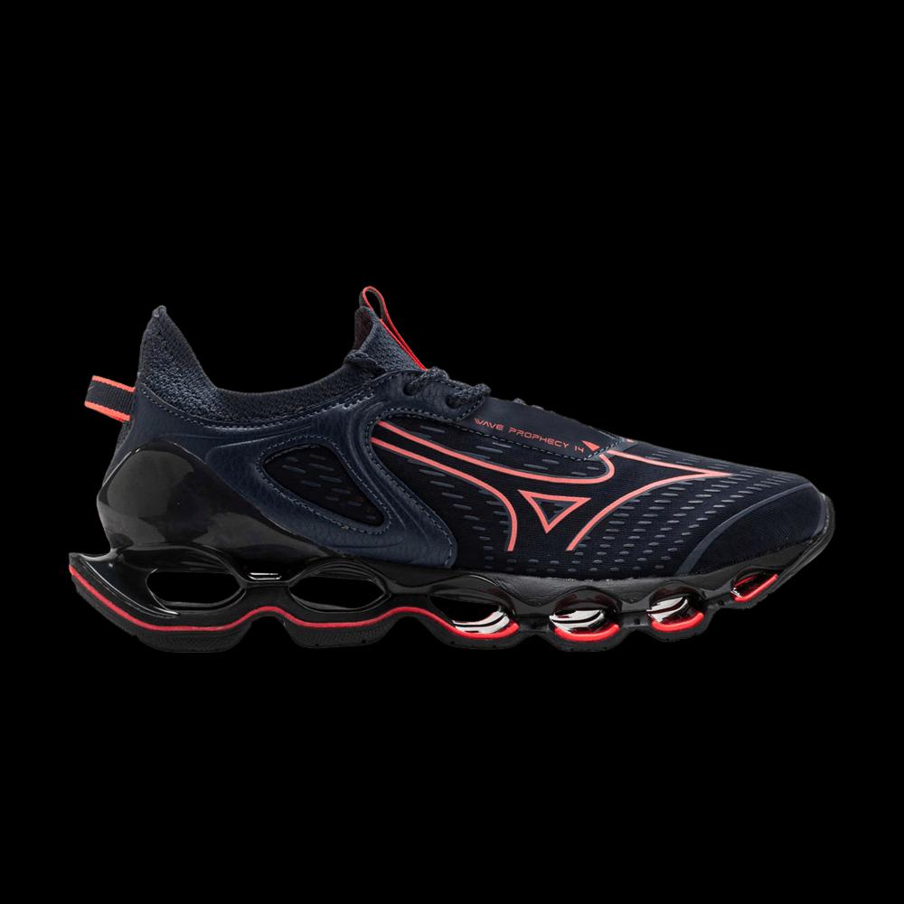 Кроссовки Mizuno Wmns Wave Prophecy 14 «Odyssey Grey Striking Coral» 1